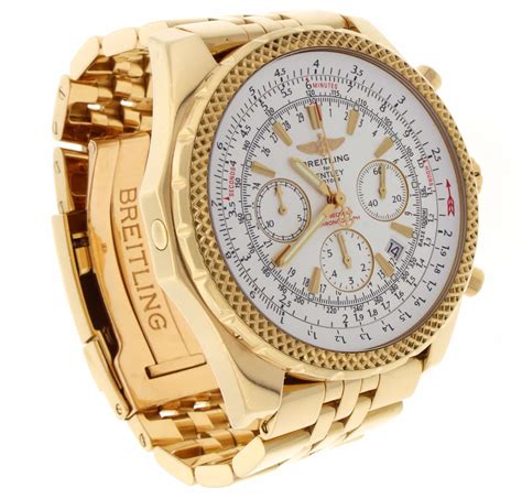 mens gold breitling watch|Breitling gold watches men.